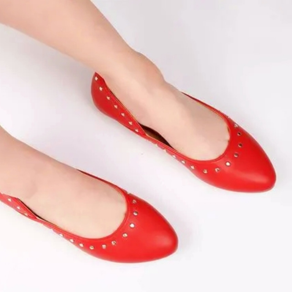 Trary Ladies Pointed Toe Ballet Flats